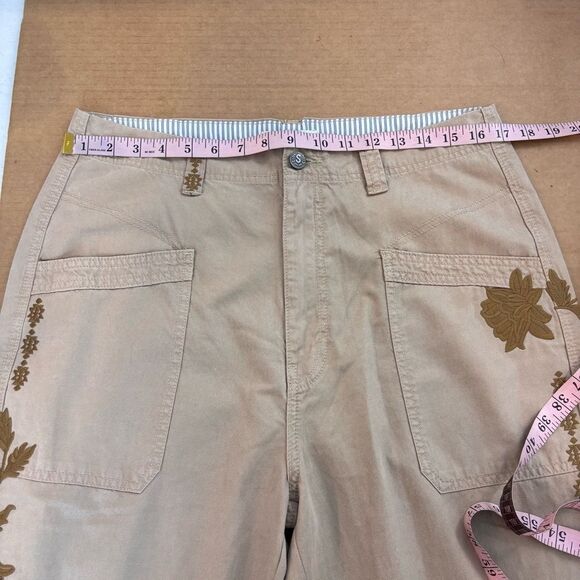 Sundance Shadow Garden Pants NEW with tags Size 14 Nougat - Picture 15 of 15